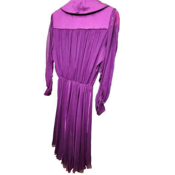 David Josef Neiman-Marcus Dress Vintage Purple Party Cocktail Size 4 JJ1693 - Picture 3 of 13